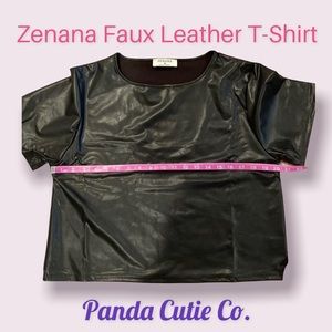 ❤️ 2 for $19 - Zenana Pleather PU T-shirt